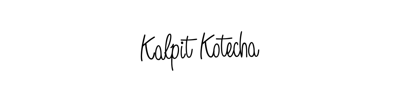How to make Kalpit Kotecha signature? Angelique-Rose-font-FFP is a professional autograph style. Create handwritten signature for Kalpit Kotecha name. Kalpit Kotecha signature style 5 images and pictures png