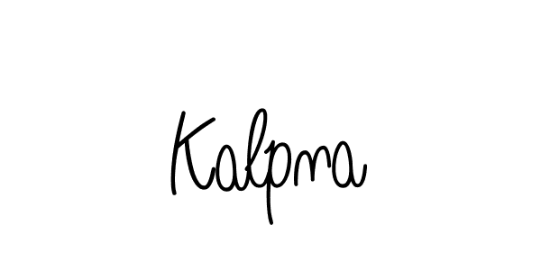 How to make Kalpna name signature. Use Angelique-Rose-font-FFP style for creating short signs online. This is the latest handwritten sign. Kalpna signature style 5 images and pictures png