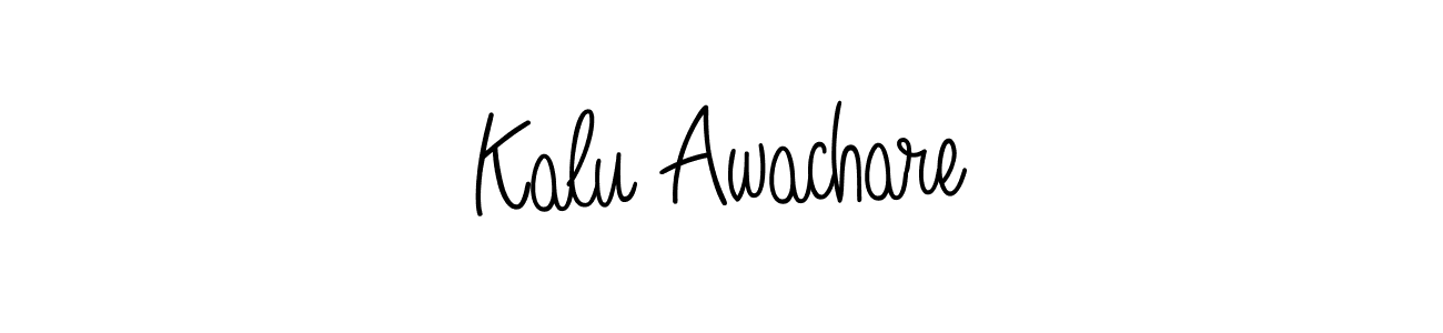 Kalu Awachare stylish signature style. Best Handwritten Sign (Angelique-Rose-font-FFP) for my name. Handwritten Signature Collection Ideas for my name Kalu Awachare. Kalu Awachare signature style 5 images and pictures png