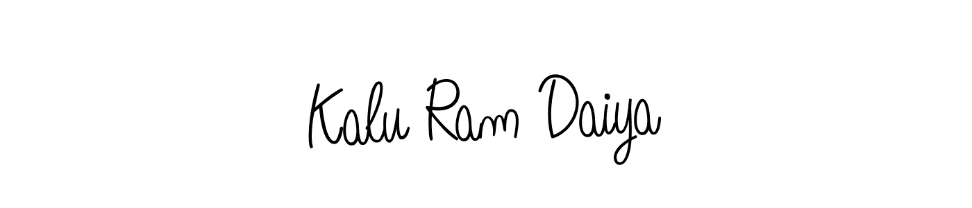 Kalu Ram Daiya stylish signature style. Best Handwritten Sign (Angelique-Rose-font-FFP) for my name. Handwritten Signature Collection Ideas for my name Kalu Ram Daiya. Kalu Ram Daiya signature style 5 images and pictures png