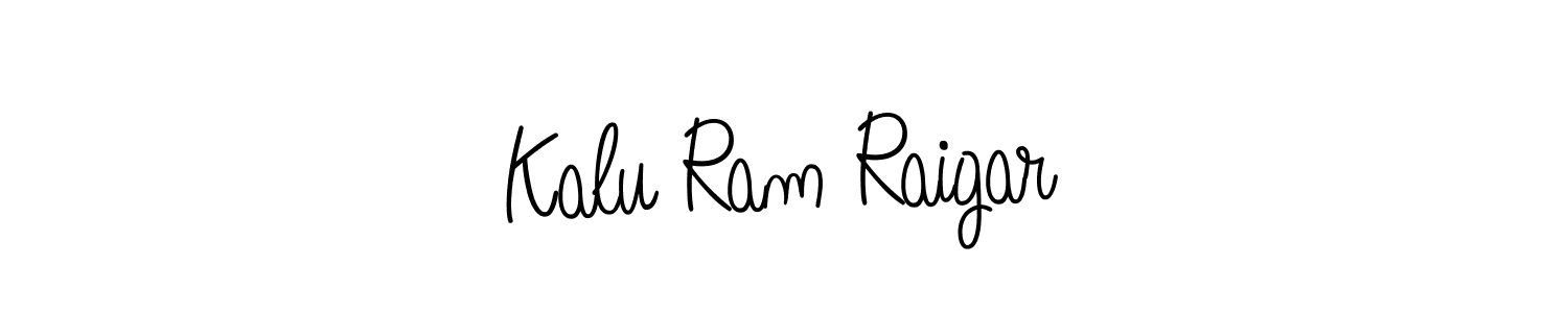 The best way (Angelique-Rose-font-FFP) to make a short signature is to pick only two or three words in your name. The name Kalu Ram Raigar include a total of six letters. For converting this name. Kalu Ram Raigar signature style 5 images and pictures png