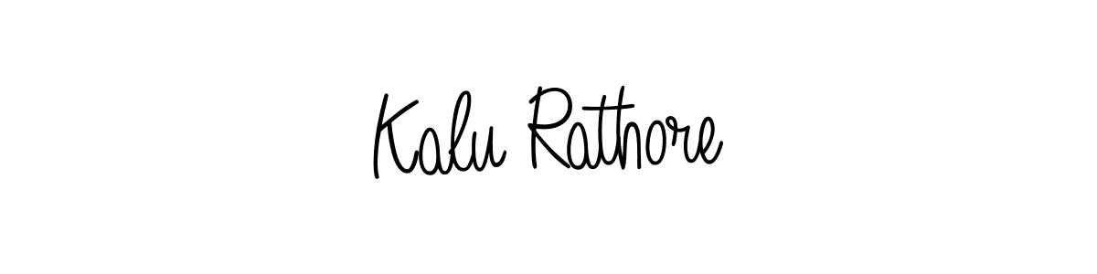 Design your own signature with our free online signature maker. With this signature software, you can create a handwritten (Angelique-Rose-font-FFP) signature for name Kalu Rathore. Kalu Rathore signature style 5 images and pictures png