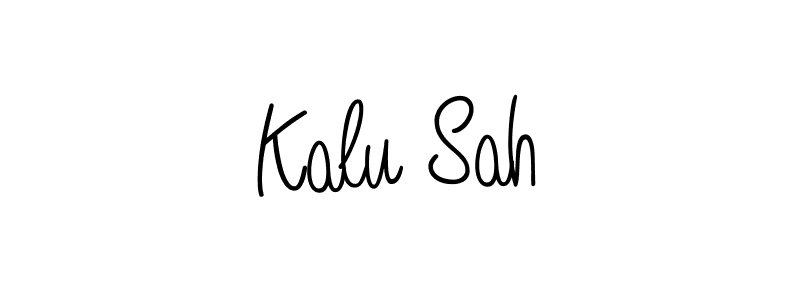 Design your own signature with our free online signature maker. With this signature software, you can create a handwritten (Angelique-Rose-font-FFP) signature for name Kalu Sah. Kalu Sah signature style 5 images and pictures png