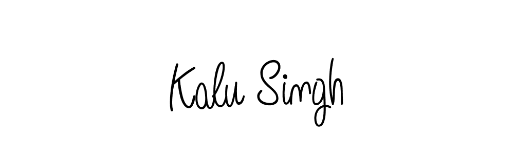You should practise on your own different ways (Angelique-Rose-font-FFP) to write your name (Kalu Singh) in signature. don't let someone else do it for you. Kalu Singh signature style 5 images and pictures png