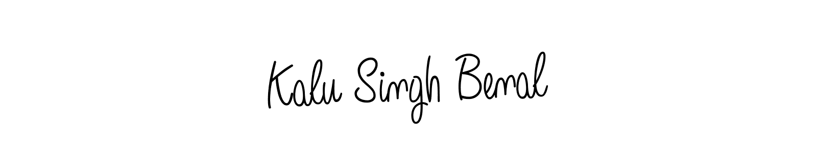 Kalu Singh Benal stylish signature style. Best Handwritten Sign (Angelique-Rose-font-FFP) for my name. Handwritten Signature Collection Ideas for my name Kalu Singh Benal. Kalu Singh Benal signature style 5 images and pictures png