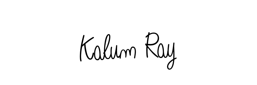 Use a signature maker to create a handwritten signature online. With this signature software, you can design (Angelique-Rose-font-FFP) your own signature for name Kalum Ray. Kalum Ray signature style 5 images and pictures png