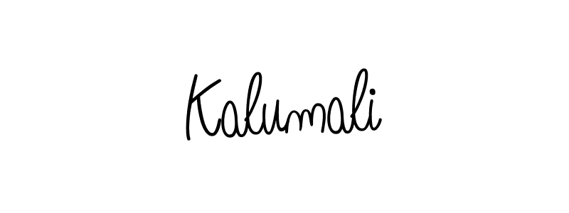 How to make Kalumali name signature. Use Angelique-Rose-font-FFP style for creating short signs online. This is the latest handwritten sign. Kalumali signature style 5 images and pictures png