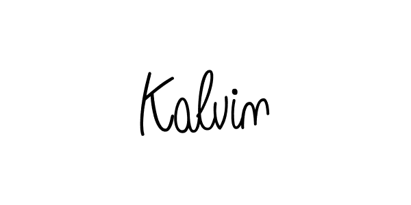 Make a beautiful signature design for name Kalvin. With this signature (Angelique-Rose-font-FFP) style, you can create a handwritten signature for free. Kalvin signature style 5 images and pictures png