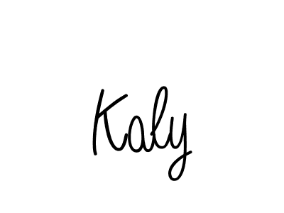 How to make Kaly name signature. Use Angelique-Rose-font-FFP style for creating short signs online. This is the latest handwritten sign. Kaly signature style 5 images and pictures png