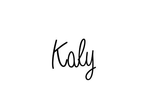 How to Draw Kaly  signature style? Angelique-Rose-font-FFP is a latest design signature styles for name Kaly . Kaly  signature style 5 images and pictures png