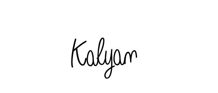Design your own signature with our free online signature maker. With this signature software, you can create a handwritten (Angelique-Rose-font-FFP) signature for name Kalyan . Kalyan  signature style 5 images and pictures png