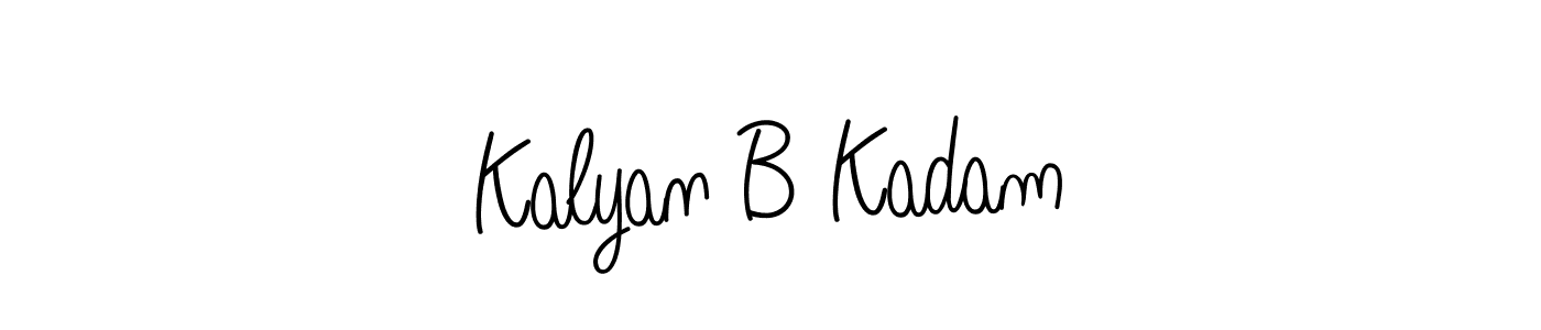 Kalyan B Kadam stylish signature style. Best Handwritten Sign (Angelique-Rose-font-FFP) for my name. Handwritten Signature Collection Ideas for my name Kalyan B Kadam. Kalyan B Kadam signature style 5 images and pictures png