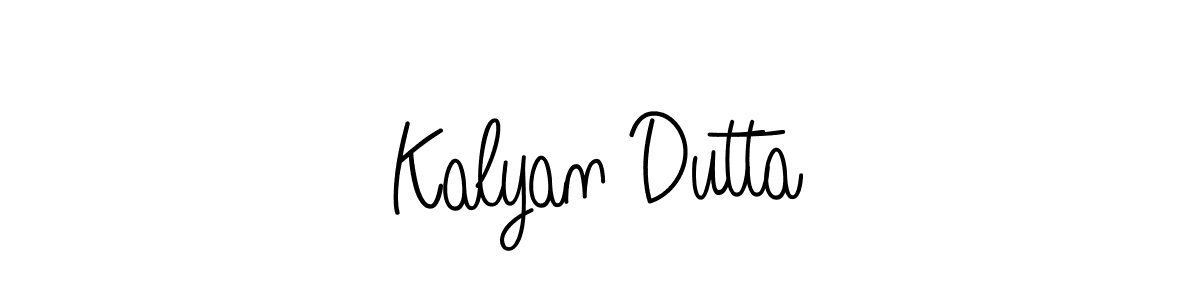 Make a beautiful signature design for name Kalyan Dutta. With this signature (Angelique-Rose-font-FFP) style, you can create a handwritten signature for free. Kalyan Dutta signature style 5 images and pictures png