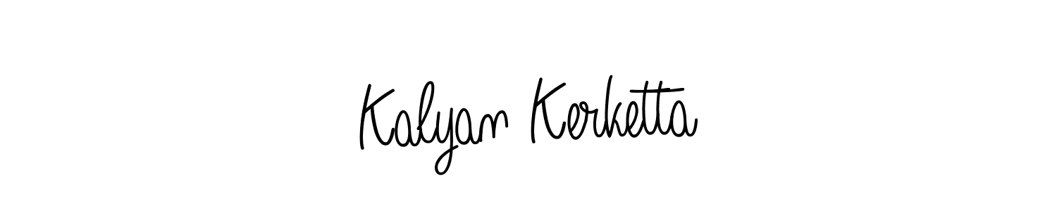 You should practise on your own different ways (Angelique-Rose-font-FFP) to write your name (Kalyan Kerketta) in signature. don't let someone else do it for you. Kalyan Kerketta signature style 5 images and pictures png