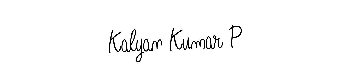 Create a beautiful signature design for name Kalyan Kumar P. With this signature (Angelique-Rose-font-FFP) fonts, you can make a handwritten signature for free. Kalyan Kumar P signature style 5 images and pictures png