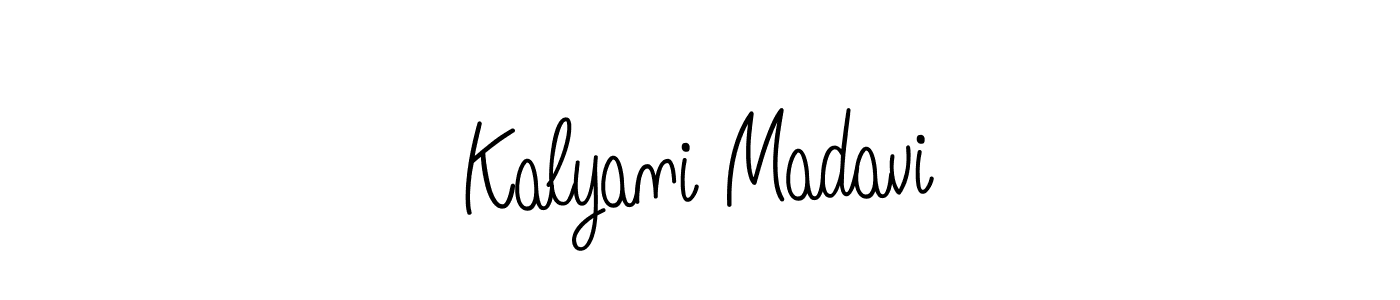 Also we have Kalyani Madavi name is the best signature style. Create professional handwritten signature collection using Angelique-Rose-font-FFP autograph style. Kalyani Madavi signature style 5 images and pictures png