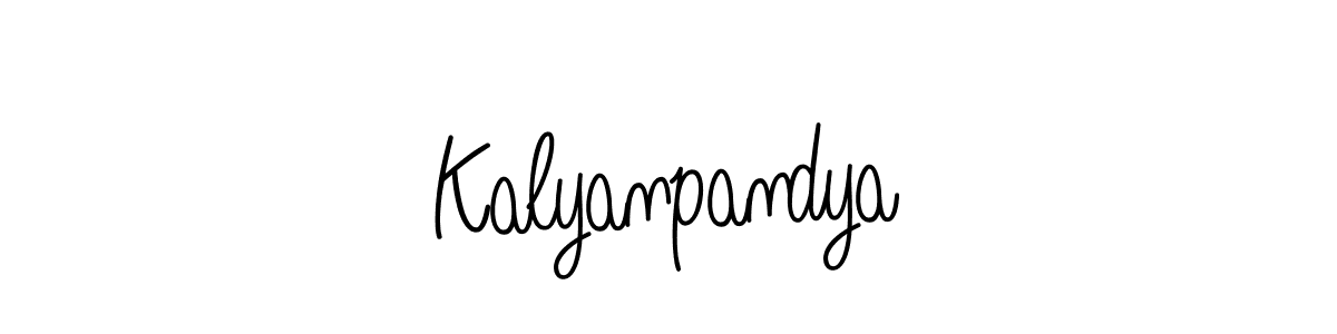 Design your own signature with our free online signature maker. With this signature software, you can create a handwritten (Angelique-Rose-font-FFP) signature for name Kalyanpandya. Kalyanpandya signature style 5 images and pictures png