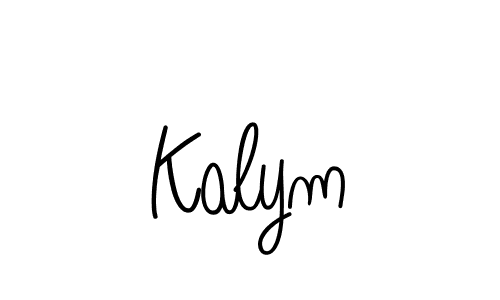 How to Draw Kalym signature style? Angelique-Rose-font-FFP is a latest design signature styles for name Kalym. Kalym signature style 5 images and pictures png