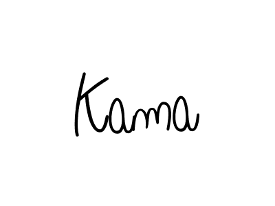 Design your own signature with our free online signature maker. With this signature software, you can create a handwritten (Angelique-Rose-font-FFP) signature for name Kama. Kama signature style 5 images and pictures png