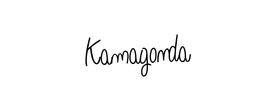 How to make Kamagonda name signature. Use Angelique-Rose-font-FFP style for creating short signs online. This is the latest handwritten sign. Kamagonda signature style 5 images and pictures png