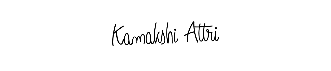 How to make Kamakshi Attri name signature. Use Angelique-Rose-font-FFP style for creating short signs online. This is the latest handwritten sign. Kamakshi Attri signature style 5 images and pictures png