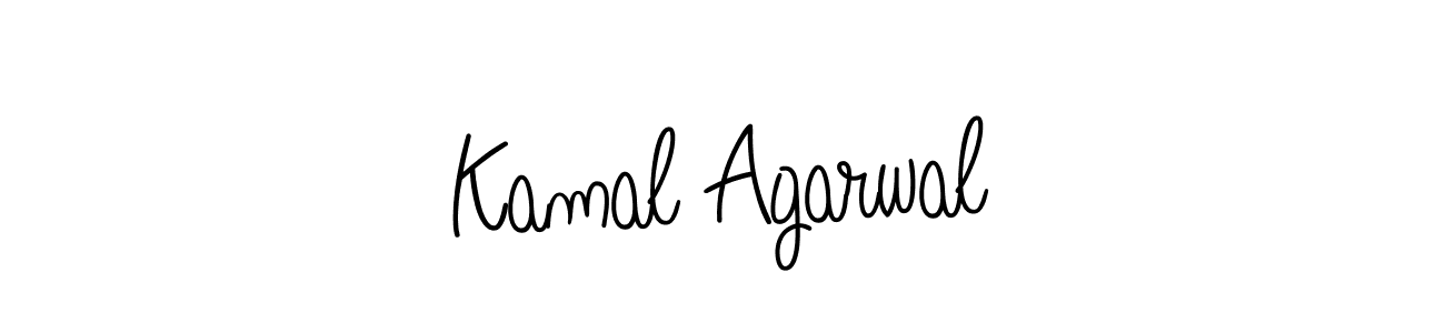 Create a beautiful signature design for name Kamal Agarwal. With this signature (Angelique-Rose-font-FFP) fonts, you can make a handwritten signature for free. Kamal Agarwal signature style 5 images and pictures png