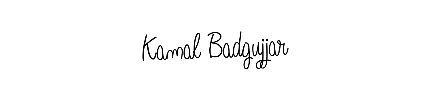 Create a beautiful signature design for name Kamal Badgujjar. With this signature (Angelique-Rose-font-FFP) fonts, you can make a handwritten signature for free. Kamal Badgujjar signature style 5 images and pictures png