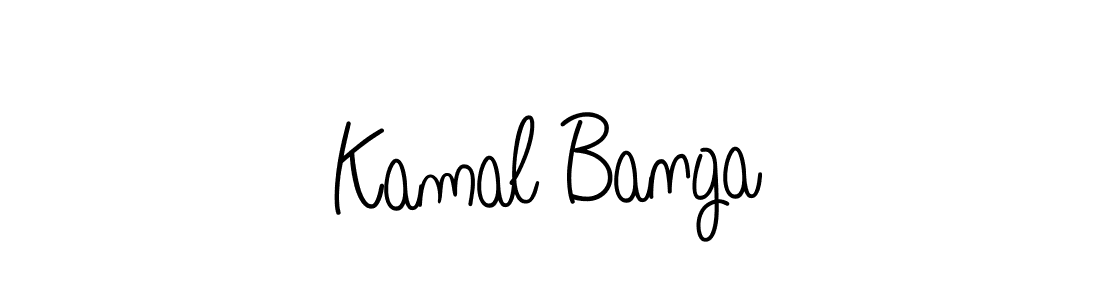 Design your own signature with our free online signature maker. With this signature software, you can create a handwritten (Angelique-Rose-font-FFP) signature for name Kamal Banga. Kamal Banga signature style 5 images and pictures png