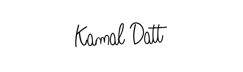 Design your own signature with our free online signature maker. With this signature software, you can create a handwritten (Angelique-Rose-font-FFP) signature for name Kamal Datt. Kamal Datt signature style 5 images and pictures png