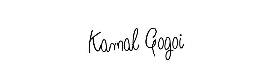 Make a beautiful signature design for name Kamal Gogoi. With this signature (Angelique-Rose-font-FFP) style, you can create a handwritten signature for free. Kamal Gogoi signature style 5 images and pictures png
