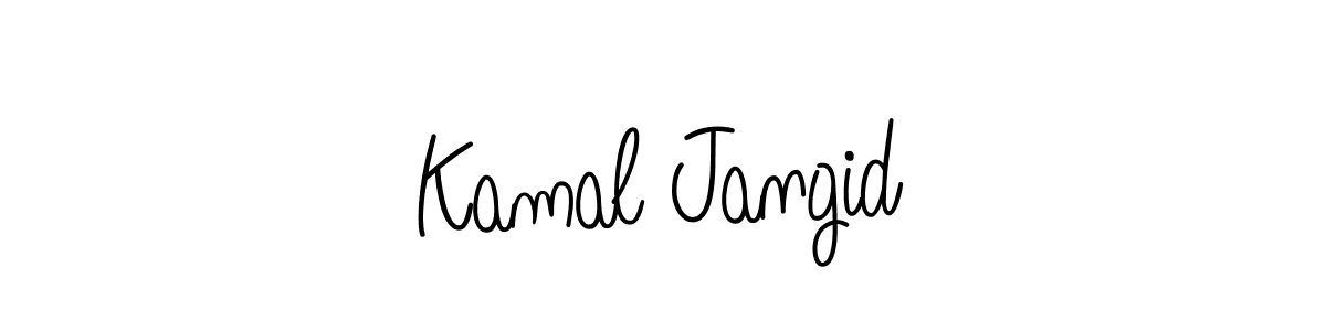 How to make Kamal Jangid name signature. Use Angelique-Rose-font-FFP style for creating short signs online. This is the latest handwritten sign. Kamal Jangid signature style 5 images and pictures png