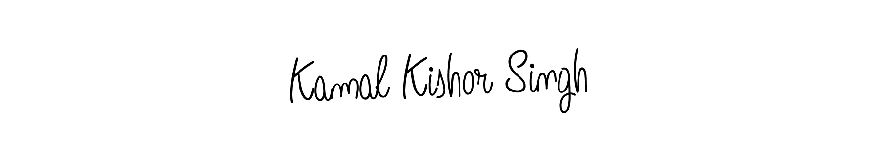 How to Draw Kamal Kishor Singh signature style? Angelique-Rose-font-FFP is a latest design signature styles for name Kamal Kishor Singh. Kamal Kishor Singh signature style 5 images and pictures png