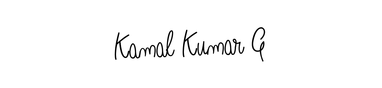 Make a beautiful signature design for name Kamal Kumar G. With this signature (Angelique-Rose-font-FFP) style, you can create a handwritten signature for free. Kamal Kumar G signature style 5 images and pictures png