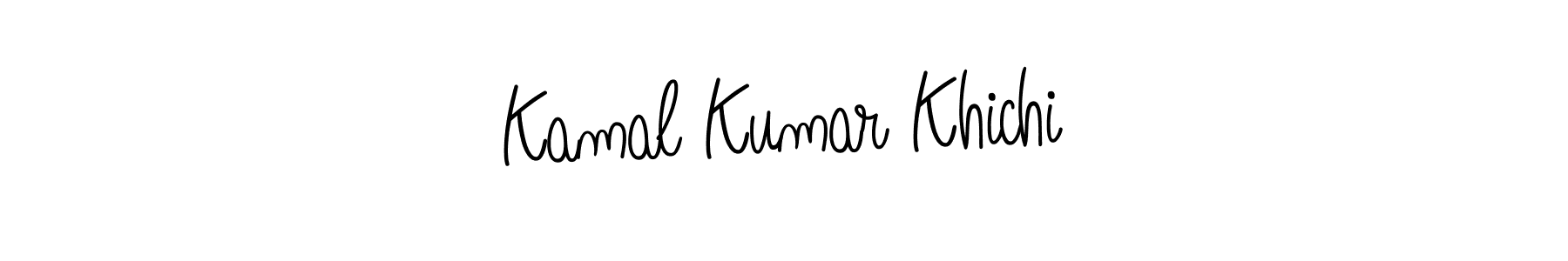 Make a beautiful signature design for name Kamal Kumar Khichi. With this signature (Angelique-Rose-font-FFP) style, you can create a handwritten signature for free. Kamal Kumar Khichi signature style 5 images and pictures png