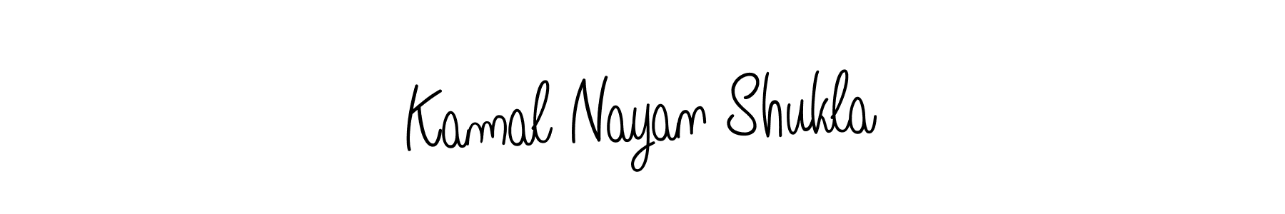 Kamal Nayan Shukla stylish signature style. Best Handwritten Sign (Angelique-Rose-font-FFP) for my name. Handwritten Signature Collection Ideas for my name Kamal Nayan Shukla. Kamal Nayan Shukla signature style 5 images and pictures png