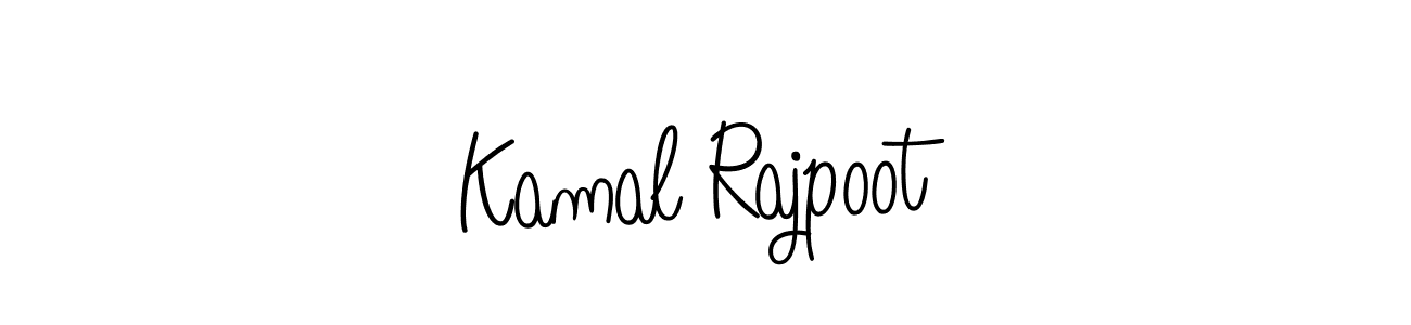 Use a signature maker to create a handwritten signature online. With this signature software, you can design (Angelique-Rose-font-FFP) your own signature for name Kamal Rajpoot. Kamal Rajpoot signature style 5 images and pictures png