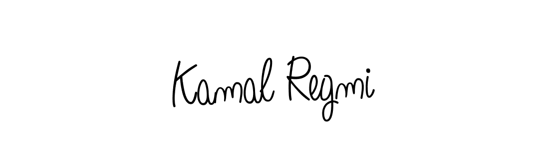 You should practise on your own different ways (Angelique-Rose-font-FFP) to write your name (Kamal Regmi) in signature. don't let someone else do it for you. Kamal Regmi signature style 5 images and pictures png