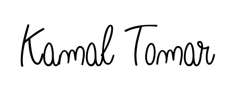 Explore multiple handwriting variations for Kamal Tomar including this stunning Angelique-Rose-font-FFP design. Free to use across all platforms. Kamal Tomar signature style 5 images and pictures png
