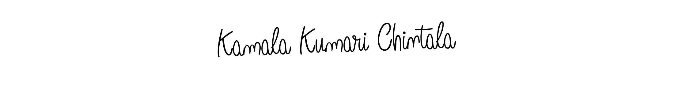 How to make Kamala Kumari Chintala name signature. Use Angelique-Rose-font-FFP style for creating short signs online. This is the latest handwritten sign. Kamala Kumari Chintala signature style 5 images and pictures png