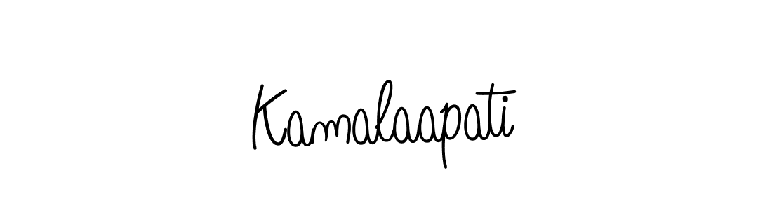 Make a beautiful signature design for name Kamalaapati. With this signature (Angelique-Rose-font-FFP) style, you can create a handwritten signature for free. Kamalaapati signature style 5 images and pictures png