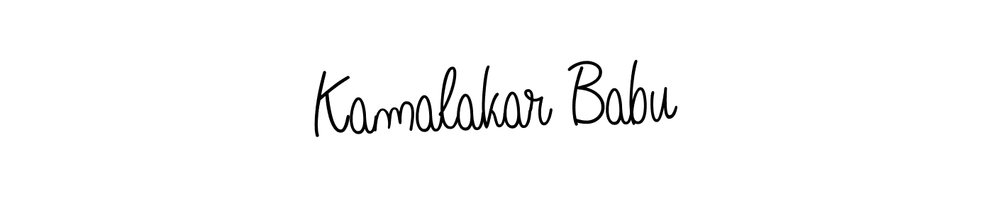Kamalakar Babu stylish signature style. Best Handwritten Sign (Angelique-Rose-font-FFP) for my name. Handwritten Signature Collection Ideas for my name Kamalakar Babu. Kamalakar Babu signature style 5 images and pictures png