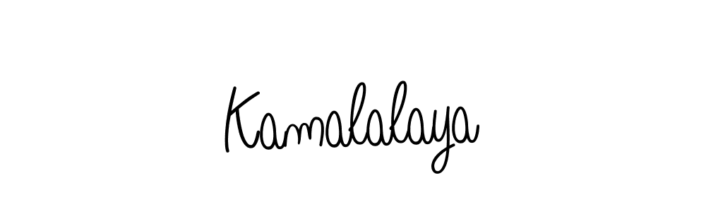 Use a signature maker to create a handwritten signature online. With this signature software, you can design (Angelique-Rose-font-FFP) your own signature for name Kamalalaya. Kamalalaya signature style 5 images and pictures png