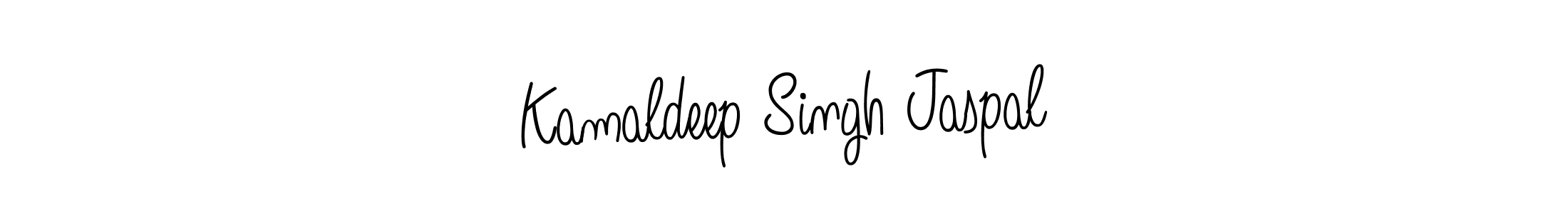 Make a beautiful signature design for name Kamaldeep Singh Jaspal. With this signature (Angelique-Rose-font-FFP) style, you can create a handwritten signature for free. Kamaldeep Singh Jaspal signature style 5 images and pictures png