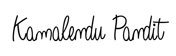 Use a signature maker to create a handwritten signature online. With this signature software, you can design (Angelique-Rose-font-FFP) your own signature for name Kamalendu Pandit. Kamalendu Pandit signature style 5 images and pictures png