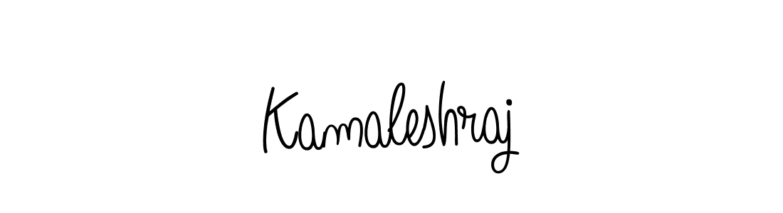 Use a signature maker to create a handwritten signature online. With this signature software, you can design (Angelique-Rose-font-FFP) your own signature for name Kamaleshraj. Kamaleshraj signature style 5 images and pictures png