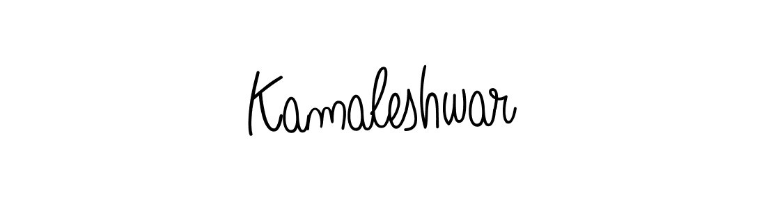 Make a beautiful signature design for name Kamaleshwar. With this signature (Angelique-Rose-font-FFP) style, you can create a handwritten signature for free. Kamaleshwar signature style 5 images and pictures png