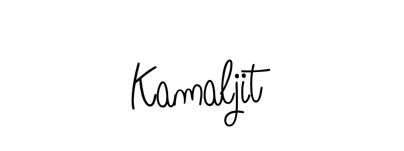 Use a signature maker to create a handwritten signature online. With this signature software, you can design (Angelique-Rose-font-FFP) your own signature for name Kamaljit. Kamaljit signature style 5 images and pictures png