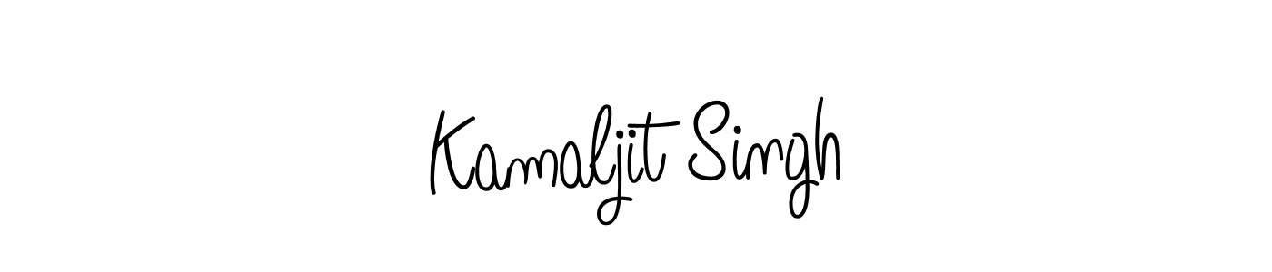 Kamaljit Singh stylish signature style. Best Handwritten Sign (Angelique-Rose-font-FFP) for my name. Handwritten Signature Collection Ideas for my name Kamaljit Singh. Kamaljit Singh signature style 5 images and pictures png