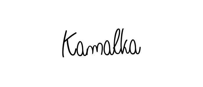 How to make Kamalka name signature. Use Angelique-Rose-font-FFP style for creating short signs online. This is the latest handwritten sign. Kamalka signature style 5 images and pictures png