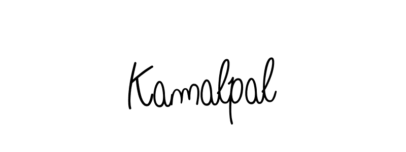 You should practise on your own different ways (Angelique-Rose-font-FFP) to write your name (Kamalpal) in signature. don't let someone else do it for you. Kamalpal signature style 5 images and pictures png